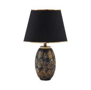 Stolná lampa RAMZES 1xE27/40W/230V čierna/zlatá