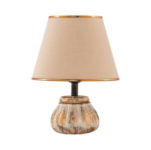 Stolná lampa RAMZES 1xE27/40W/230V krémová/zlatá