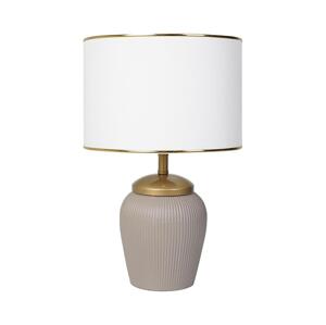 Stolná lampa RAMZES 1xE27/40W/230V biela/béžová