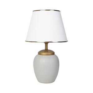 Stolná lampa RAMZES 1xE27/40W/230V biela/šedá