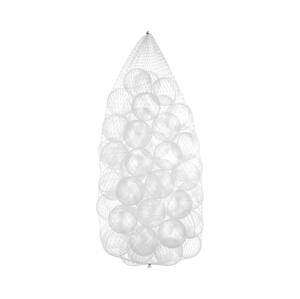 Hracie plastové loptičky 50 ks pr. 7 cm číra