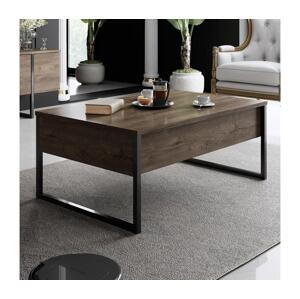 Konferenčný stolík LUXE 40x90 cm orech/čierna