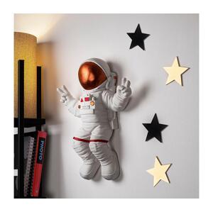 Nástenná dekorácia 47x35 cm astronaut medená