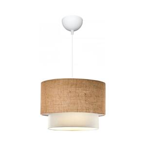 Luster na lanku AYD 1xE27/15W/230V béžová/biela+