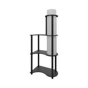 Stojacia lampa s poličkami NOTO 1xE27/40W/230V čierna