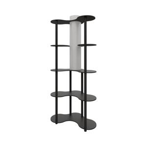 Stojacia lampa s poličkami NOTO 1xE27/40W/230V čierna