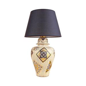 Stolná lampa RAMZES 1xE27/40W/230V modrá/béžová