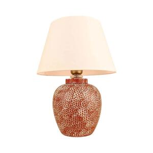 Stolná lampa RAMZES 1xE27/40W/230V krémová/červená