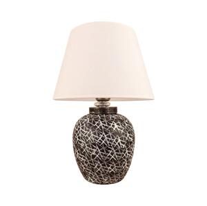 Stolná lampa RAMZES 1xE27/40W/230V biela/čierna