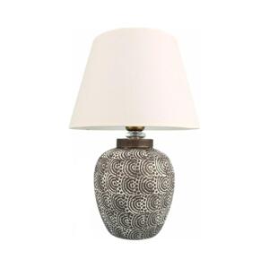 Stolná lampa RAMZES 1xE27/40W/230V biela/šedá
