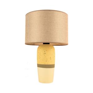 Stolná lampa RAMZES 1xE27/40W/230V béžová/žltá