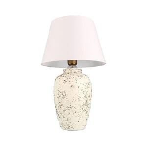 Stolná lampa RAMZES 1xE27/40W/230V biela/krémová