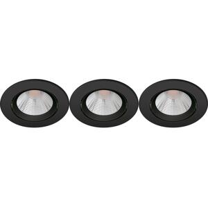 Philips Philips - SADA 3x LED Stm. podhľadové svietidlo SPARKLE LED/5,5W/230V 2700K čierna
