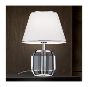 Orion Orion LA 4-1208-Krištáľová stolná lampa ALEXIS 1xE27/60W/230V biela/l. chróm/číra