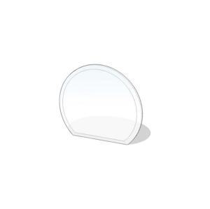 Lienbacher Sklo pod kachle 1200x1050x8 mm polokrúhle