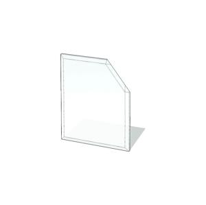Lienbacher Sklo pod kachle 1250x1250x8 mm skosený štvorec