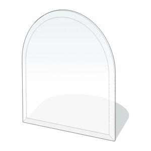 Lienbacher Sklo pod kachle 1100x1000x8 mm poloblúk