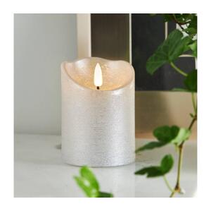 Eglo 411502 - LED Sviečka FLAMME RUSTIC LED/2xAA strieborná