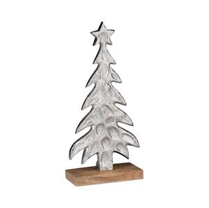 Eglo Eglo 427132 - Vianočná dekorácia BALIGUIAN 27x13 cm stromček/strieborná