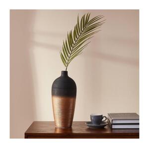 Eglo Eglo 421423 - Keramická váza SARYKSU 28x12,5 cm čierna/zlatá