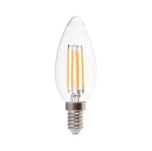 LED filament sviečka E14 4W, Neutrálna biela 4000 4500K