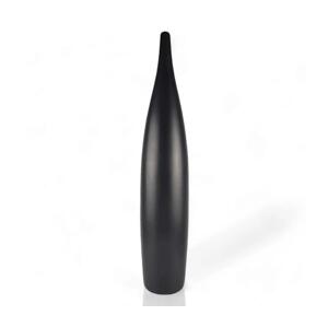 Estilo Home Keramická váza 70 cm, matná čierna