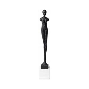 Estilo Home Kovová dekorácia na stôl, 43 cm, čierna