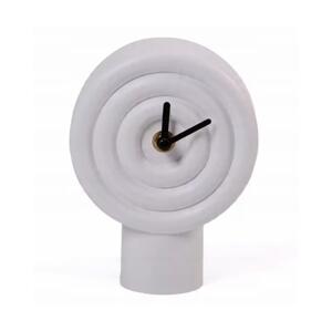 Estilo Home Keramické stolové hodiny 16 cm, napájanie 1xAA, biela
