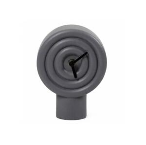 Estilo Home Stolové keramické hodiny 16 cm 1xAA sivé