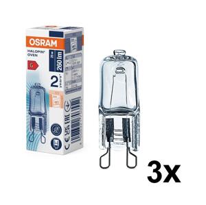Osram SADA 3x žiaroviek do rúry HALOPIN G9/25W/230V 2700K - Osram