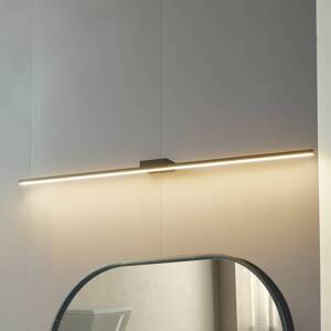 Zrkadlové svetlo Lucande LED Kivana, čierne, hliník, 120 cm