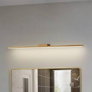 Zrkadlové svetlo Lucande LED Kivana, meď, hliník, 90 cm