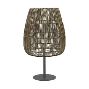 PR Home terasová lampa Agnar Saigon, sivá, výška 71 cm