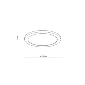 Panel Aqua LED, orech, Ø 32,5 cm, 24 W