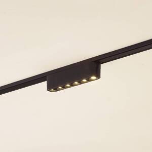Lindby LED svetlo Lumaro, čierne, 6 svetiel, 2,4 cm