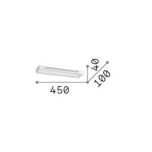 Ideal Lux LED nástenné svietidlo Balance white, kov, šírka 45 cm