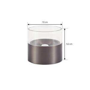 Lindby LED stropné svietidlo Dalila, čierne, Ø 10 cm, hliník