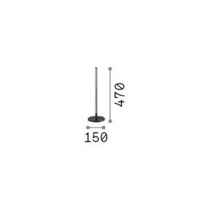Ideal Lux Filo LED stolová lampa, biela, hliník, výška 47 cm