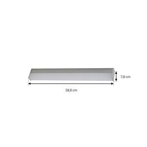 Kúpeľňové a zrkadlové svetlo LED Philippa, hranaté, 58 cm, hliník