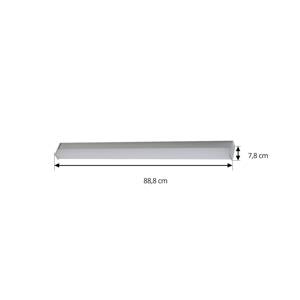Kúpeľňové a zrkadlové svetlo LED Philippa, hranaté, 88 cm, hliník