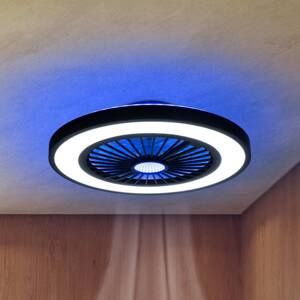 LED stropný ventilátor s osvetlením Arioso, tichý, Ø 54 cm, CCT
