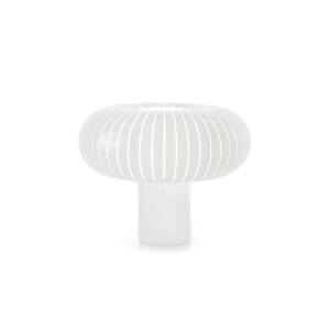Stolová lampa Kartell Teresa, biela, Ø 50 cm, recyklovaný PMMA
