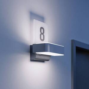 STEINEL LED vonkajšie nástenné svietidlo L 820 SC, senzor, strieborná