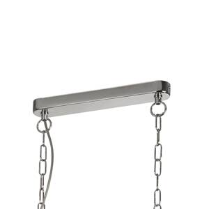 Závesné svietidlo Pyramid, chróm, sklo, 3 svetlá, 95 cm, E27