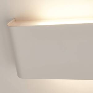 Nástenné svietidlo Match Box LED, biele, kovové, hore/dole, 18 cm