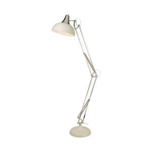 Stojacia lampa Goliáš, krémová, kov, E27, 170 cm, nastaviteľná