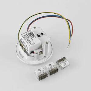 Molto Luce LED vstavané svietidlo Wall 68R IP44 RD, biele, hliník, CCT