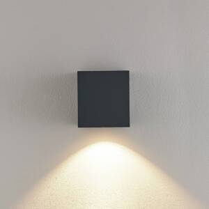 Molto Luce LED vonkajšie nástenné svietidlo Wado, antracit, hliník