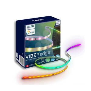 Calex LED pásik Vibey, dĺžka 2 m, zástrčka, diaľkové ovládanie, RGB, CCT