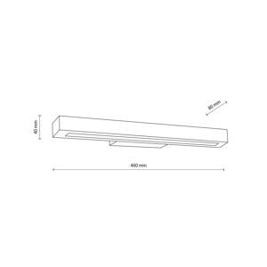 Drevené nástenné svietidlo LED Teo, borovica, 46 cm, 3000 K